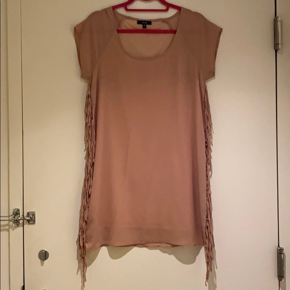 Fringe lined dress